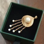 Deniz Dansı 18K Gold Pearl Pendant – 8 mm Cultured Pearl