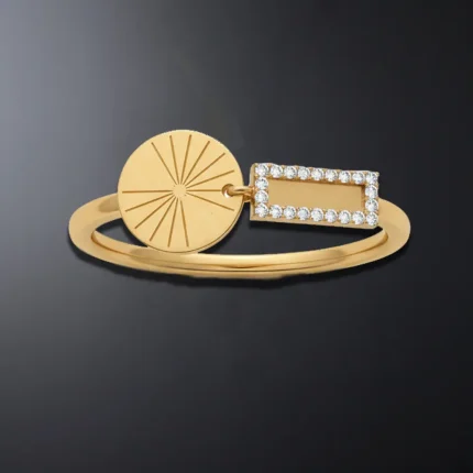 Solara 18K Gold Diamond Ring