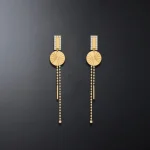 Solara 18K Yellow Gold Earrings with Diamonds