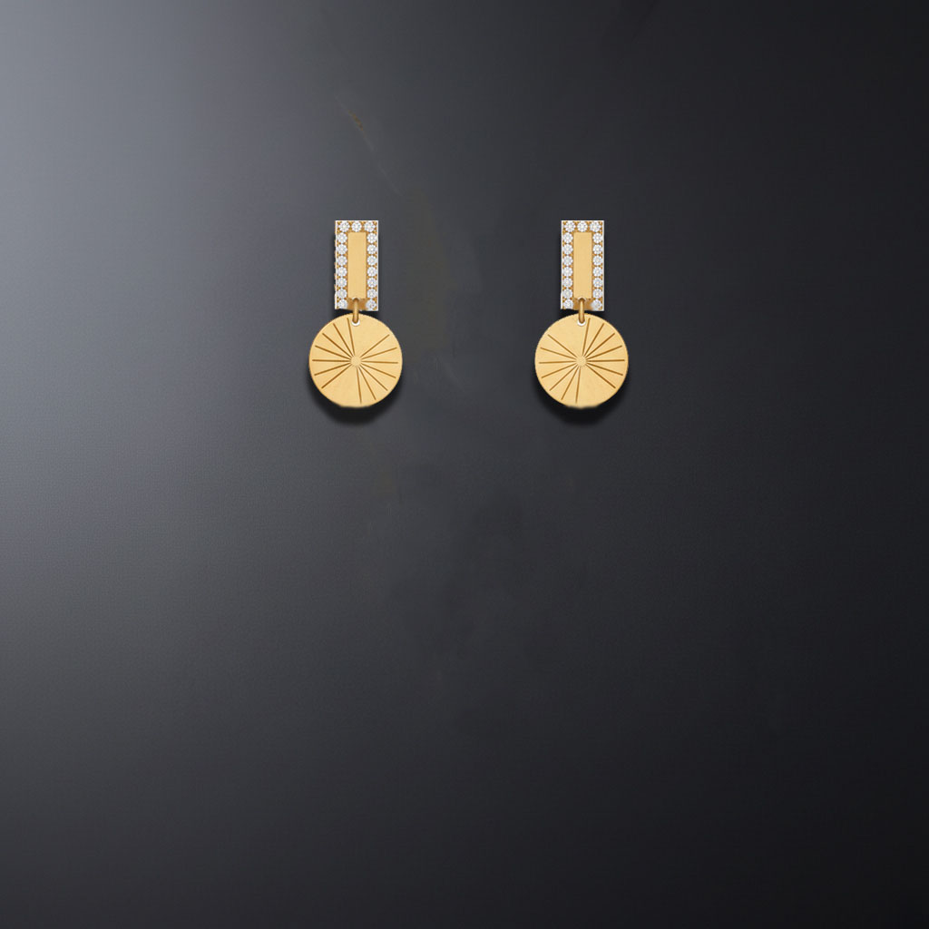 Solara 18K Yellow Gold Diamond Stud Earrings Solara 18K Yellow Gold Diamond Stud Earrings